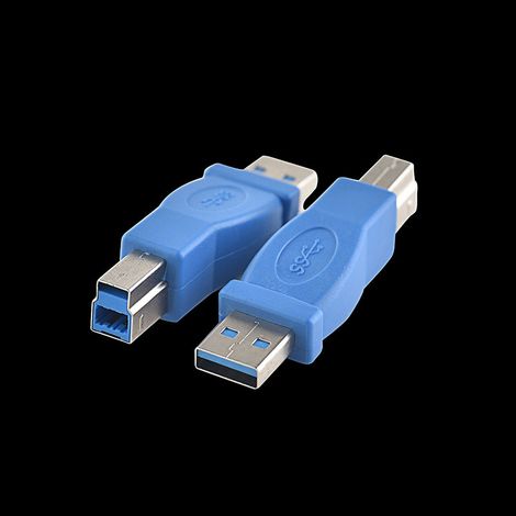 USB 3.0 Adapter, High Speed USB 3.0 Connector A Male to B Male to USB 3.0 AMBM AFBM (1/5)