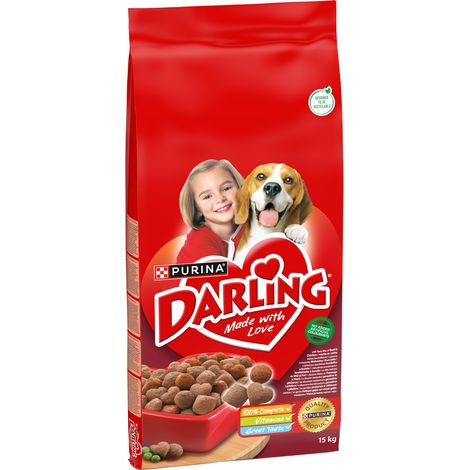 Cibo per cani adulti Darling al manzo, 15 kg