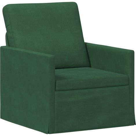 Armchair Jungle Green 70 x 81 x 82 cm Corduroy Fabric vidaXL (1/5)