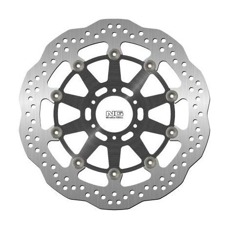 Disco de freno ondulado de aluminio de 320 mm para Aprilia/Yamaha (6 orificios)