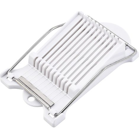 1 article - Trancheuse à jambon et saucisses - Trancheuse à charcuterie - Trancheuse à œufs pour conserves, Séparateur à fruits - Blanc (1/5)