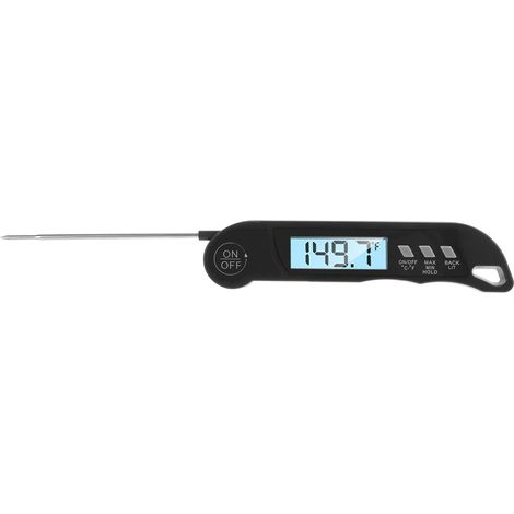 Zusammenklappbares elektronisches Grillthermometer mit Alarm (1/2)