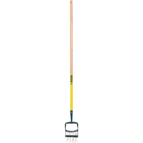 Leborgne – Grattoir oscillant NaturOvert – Lame affûtée articulée – Manche bois 150cm – Éperons en acier – Pour affiner la terre