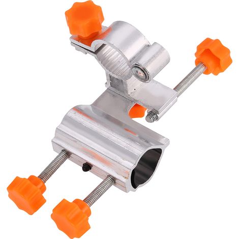 Support de canne à pêche réglable en aluminium, support de fixation pour chaise de pêche, accessoire robuste (orange) (1/4)