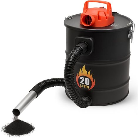 Aspiracenere elettrico professionale da 20 litri con motore da 1200 W - Filtro HEPA removibile e bocchetta in alluminio resistente al calore - Include (1/5)