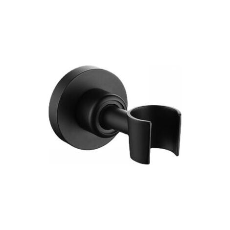 Schwarze Duschhalterung aus 304 Edelstahl für Duschkopf, universelle Handbrausehalterung, um 360° verstellbare Duschhalterung mit Montageschrauben (1/5)