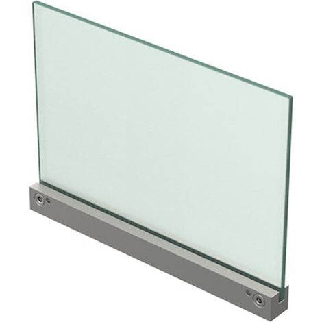 Fixation murale percée pour panneau signalétique max 8mm - Longueur 280mm (1/6)