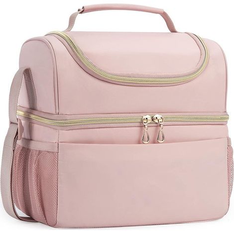 Sac à lunch isotherme double couche pour femmes, idéal le travail et les pique niques. Parfait (1/5)
