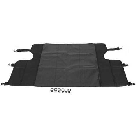 TONYSA Tapis de rangement de bouclier de couverture de bagage de coffre arrière de voiture convient pour Jeep Wrangler JK 4DR 07-18