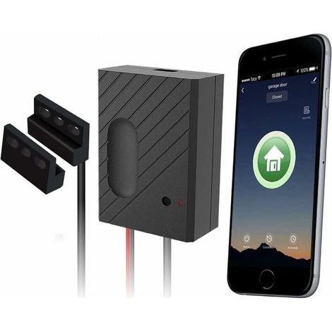 1 interrupteur de porte de garage, WiFi, commande à distance via smartphone, compatible Alexa et Google Home, programmable (1/5)