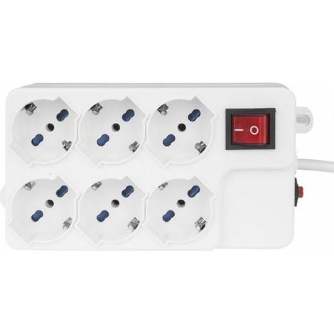 Vultech MU-03 Verlängerungskabel 1,5 m 6 AC-Ausgänge Drinnen Weiß