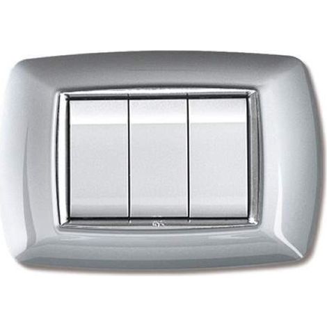 10 x PLACCA LIFE LIVING PLAST ALLUMINIO CHIARO 3P (1/3)