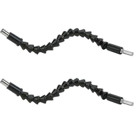 Lot de 2 tiges flexibles universelles pour forets électriques, outils de raccordement de tuyau, 300 mm (1/5)