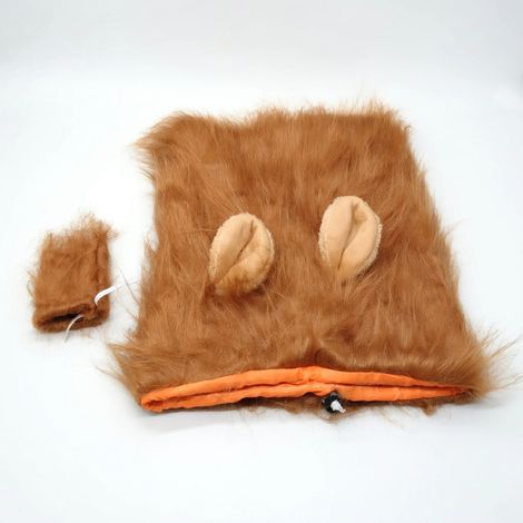 Déguisement lion pour animaux marron M x 3 modèle 41