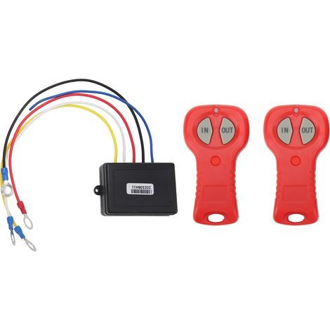 Kit de télécommande de treuil sans fil DC12V 24V, réponse rapide efficace, haute sécurité pour camion ATV SUV (1/5)