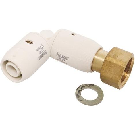 Coude instantané écrou tournant 15/21 pour tube multicouche Ø16 (1/3)