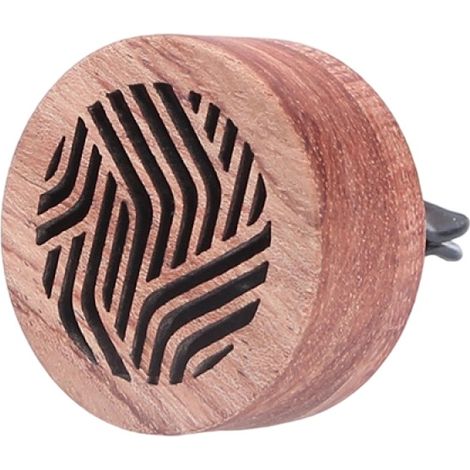 Diffuseur Dhuile Essentielle Pour Voiture - Clip De Ventilation En Bois Avec Pierre Lave - 35 Mm - 1 Pièce (1/5)