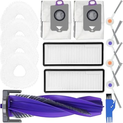 Pièces détachées UNIQUEMENT pour Narwal Freo Z Ultra Robot Aspirateur Avec 1 Brosse Principale 2 Filtres 4 Brosses Latérales 4 Balais à Mop 2 Sacs à Poussière Kit Accessoires Brosse Roulante (1/5)