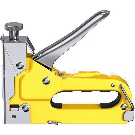 Agrafeuse manuelle 3-en-1 - , Murale pour Bois, Bricolage, pour Tapisserie et Tissus, Avec 4 000 Agrafes et Clous (1/4)