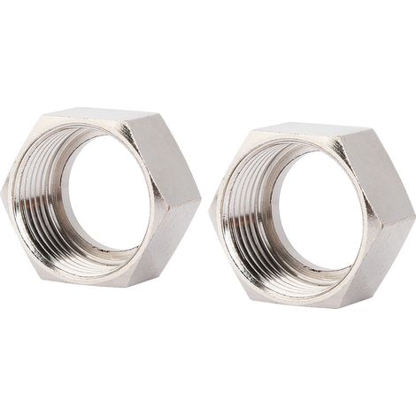 4 Balgmuttern 3/4 Zoll für 3/4"-Wellschlauch für Warmwasserbereiter, 20 mm Durchmesser (4 Stück, verkupfert) (1/5)