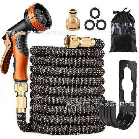 Tuyau d'arrosage extensible Pocket Hose Copper Bullet, jet d'eau au pouce, 7,6 m (25 pi), breveté, sans plomb, ultra-léger, en cuivre massif. (1/3)
