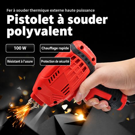 Pistolet à souder électrique 100W CJ-290 prise européenne 220V 480-530°C 220 réf 0352 18,5 × 16,5 × 5 cm 624 g – Livraison gratuite (1/5)