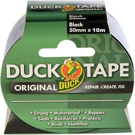 Duck - Nastro adesivo in tessuto, nero, 260111 0 wattsW, 0 voltsV (1/4)