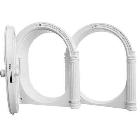 Chatiere pour Chat Blanc, Chatiere pour Chat 24x18cm, Chatire Isolante Trappe Chat, Peut Ouverture Chat Porte, pour Postuler  Portes Intrieures Portes (1/5)