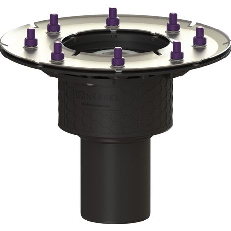 - Corps de base Ecoguss Pressfl., DN 80, sortie verticale