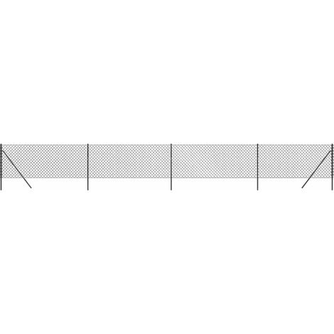 Maison Exclusive - Maschendrahtzaun Anthrazit 1x10 m (1/5)