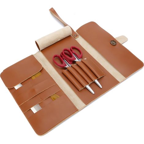 Étui de Rangement Professionnel pour Coiffure en Cuir PU - Sac Transport Outils Salon (1/5)