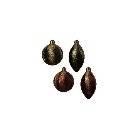 PENDAGLIO VT BORDEAUX/VERDONE ASS ROTONDO/PUNTA GLITTER