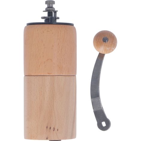 Verstellbare, tragbare und leise manuelle Kaffeemühle aus Holz für Zuhause und Cafés (1/5)