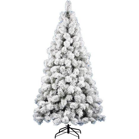 Amicasa Albero Di Natale 180 Cm Innevato Saint Moritz