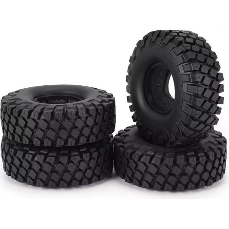 Vier 1,9-Zoll-Gummireifen für den Traxxas TRX-4 SCX10 RC4 D90 Crawler im Maßstab 1:10