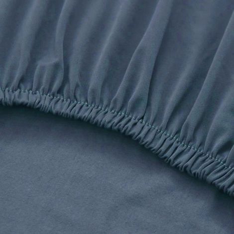 Lot de 6 housses de chaise de salle à manger bleu clair élastiques amovibles et lavables (1/5)