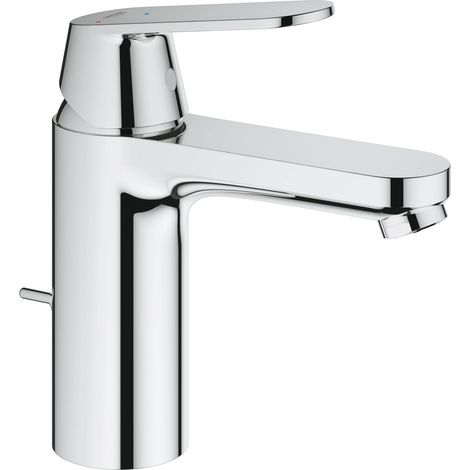 Rubinetto per bagno Eurosmart Cosmopolitan con piletta a scomparsa e bocca di erogazione media Silkmove ES 2339600E, argento (importato dalla Germania) (1/5)