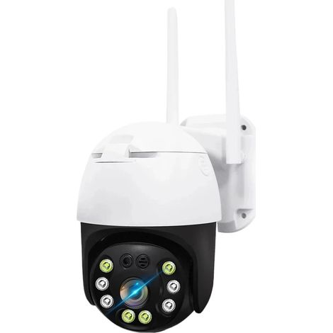 Caméra de sécurité à Domicile Caméra PTZ 4K 8MP 5MP, détection Humaine, Audio bidirectionnel, Vision Nocturne Couleur, Suivi Automatique, caméras de Surveillance(8MP Camera add 128G) (1/5)