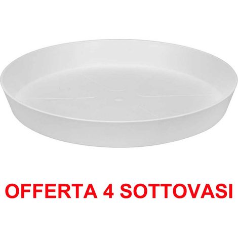 OFFERTA 4 SOTTOVASO LOFT URBAN SAUCER ROUND 24 WHITE
