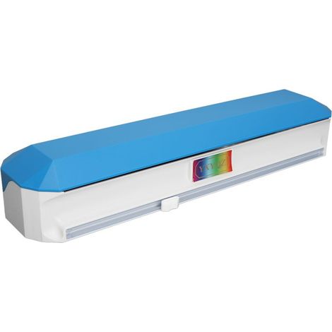 Dispensoir de film étirable avec couteau coulissant, coupe nette, réutilisable pour papier aluminium, dimensions 38x9.8 cm (1/5)