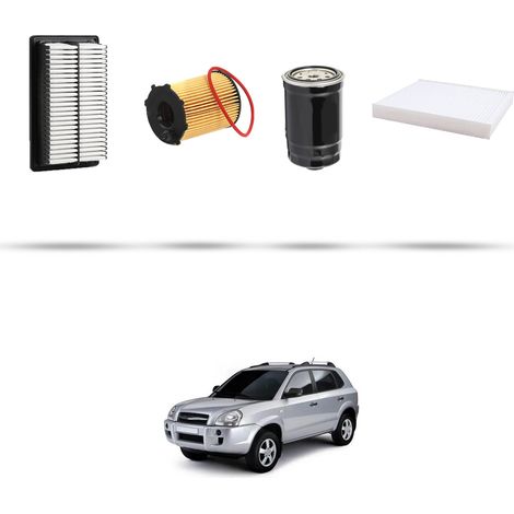 Kit tagliando 4 filtri compatibile con Hyundai Tucson 2.0 CRDI 103kw dal 2006 (1/5)