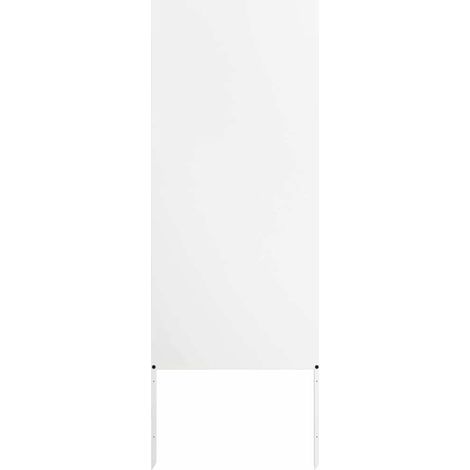 vidaXL Garden Privacy Screen White 50 x 140 cm Cold-rolled steel