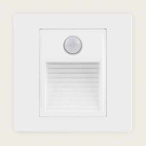 AMXCNOY LED-Wandeinbauleuchte mit PIR-Sensor, warmweißes Licht 3000K