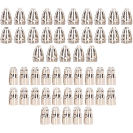 Kit de consommables pour torche de découpe Plasma, 50 pièces, buse en cuivre à forte pénétration, électrode (1/5)