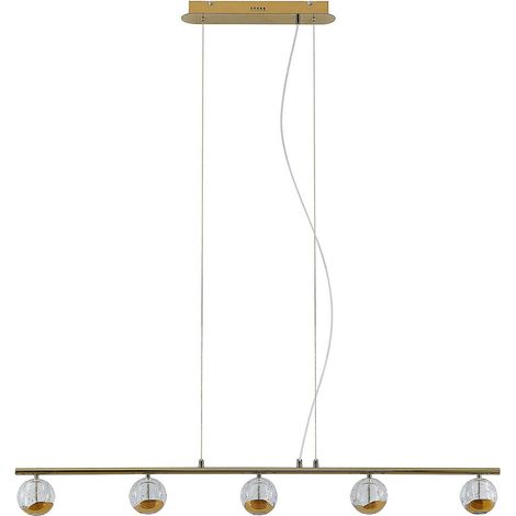 [NEUWERTIG] Lucande Kilio Led Hängeleuchte Pendelleuchte Deckenlampe Lampe 5 Flammig Gold451 B-Ware