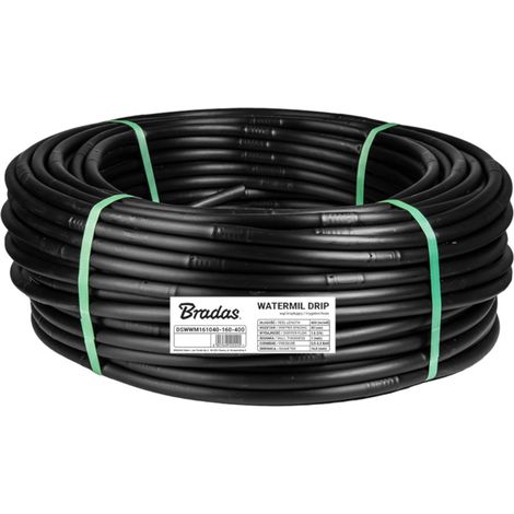100 m Tropfschlauch 16 mm Schwarz – 33 cm Tropferabstand, 1,6 l/h Tropfbewässerung für Garten, Obstbau & Pflanzen (1/4)