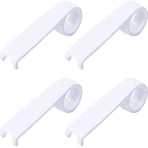 Levier Pour Abattant De Toilette - En ABS - Auto-Adhésif - Pour Salle De Bain Domestique Et Publique - Lot De 4 (1/5)