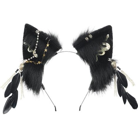 Oreilles de renard à fourrure - Accessoires pour cheveux - Accessoires pour cheveux - Joli bandeau en peluche - Décoration de jeu de rôle (1/5)