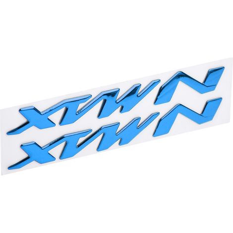 Paire d'autocollants 3D en forme d'emblème de moto pour Yamaha NMAX155 125 (bleu) (1/5)