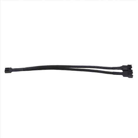 Câble adaptateur en Y tressé 1 vers 2 voies pour ventilateur PC PWM 3/4 broches (1/5)